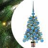 vidaXL Weihnachtsbaum mit 150 LEDs mit St&auml;nder Gr&uuml;n 65 cm PE
