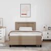 vidaXL Boxspringbett mit Matratze Cappuccino 120 x 190 cm Kunstleder