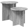 vidaXL Beistelltisch-Set 2 stk. Graues Sonoma &Oslash; 45 x 45 cm