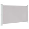 vidaXL Seitenmarkise Ausziehbar 180x314 cm Grau