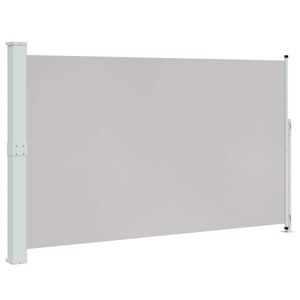 vidaXL Seitenmarkise Ausziehbar 180x314 cm Grau