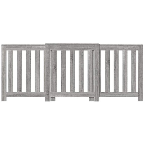 vidaXL Heizk&ouml;rperverkleidung Grau Sonoma 205x21,5x83,5 cm
