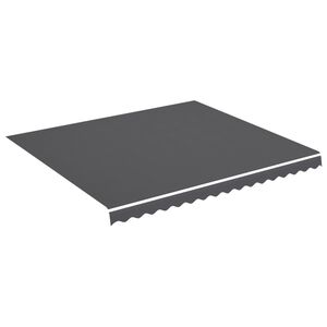 vidaXL Ersatzstoff f&uuml;r Markise Anthrazit 380x345 cm Polyester