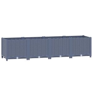 vidaXL Hochbeet 160x40x38 cm Polypropylen