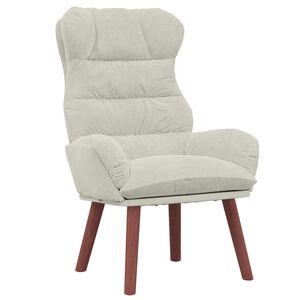 vidaXL Sessel Creme 69 x 74 x 93 cm Samt