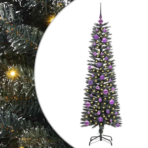 vidaXL K&uuml;nstlicher Weihnachtsbaum mit 150 LEDs mit St&auml;nder Gr&uuml;n 150 cm