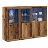 vidaXL LED-Sideboard Altholz 142,5 x 37 x 100 cm Holzwerkstoff