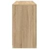 vidaXL Sideboard mit LED-Leuchten Sonoma-Eiche 123x37x67 cm