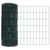 vidaXL Eurozaun Grün 0,8 x 25 m PVC-beschichtetes Eisen