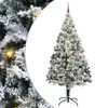 vidaXL K&uuml;nstlicher Weihnachtsbaum mit 300 LEDs mit St&auml;nder Wei&szlig; 240 cm
