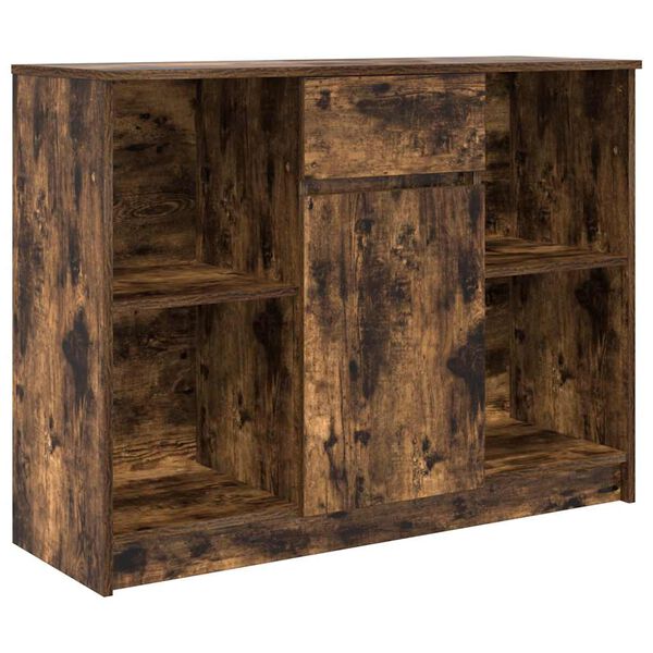 vidaXL Sideboard mit Schublade R&auml;uchereiche 101x35x76 cm Holzwerkstoff