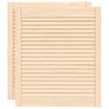 vidaXL Schrankt&uuml;ren Lamellen-Design 2 Stk. 69x59,4 cm Massivholz