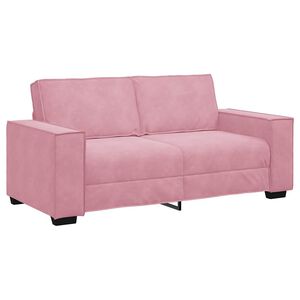 vidaXL 2-Sitzer-Sofa Rosa 180x78x84 cm Samt