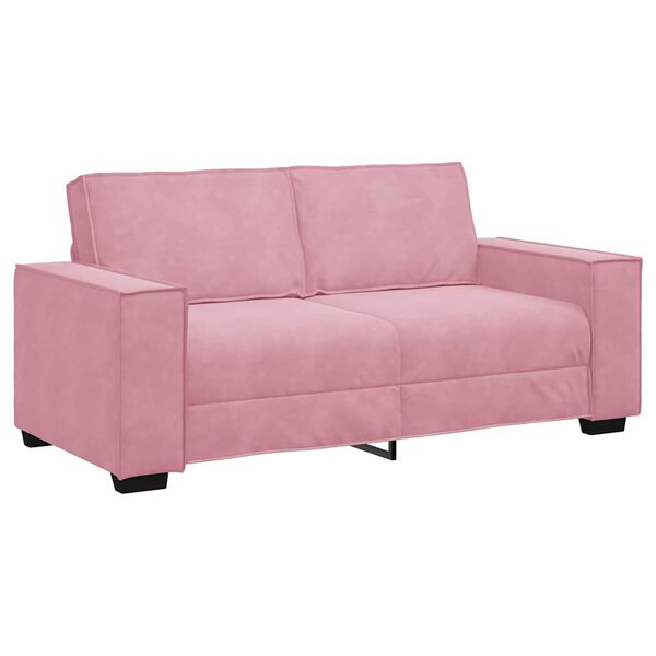 vidaXL 2-Sitzer-Sofa Rosa 180x78x84 cm Samt