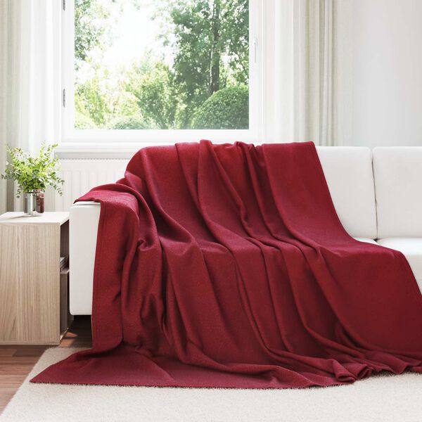 vidaXL Wohndecken 24 pcs Bordeauxrot 270 x 240 cm Fleece