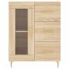 vidaXL Highboard Sonoma-Eiche 69,5x34x180 cm Holzwerkstoff