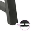 vidaXL Couchtischbeine A-Form 2 Stk. Anthrazit 40x(30-31) cm Stahl