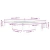 vidaXL Massivholzbett Wei&szlig; Kiefer 160x200 cm