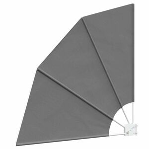 vidaXL Balkon Sichtschutz 115 x 115 cm Polyester Hellgrau