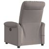 vidaXL Massagesessel Taupe Stoff