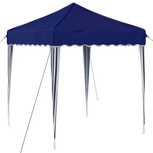 vidaXL Pop-up Partyzelt 195 x 195 x 245 cm Blau Oxford-Stoff