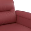 vidaXL 2-Sitzer-Sofa Weinrot 120 cm Kunstleder