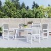 vidaXL Gartenstuhlauflagen f&uuml;r Niedriglehner 4 Stk. Grau Oxford-Gewebe