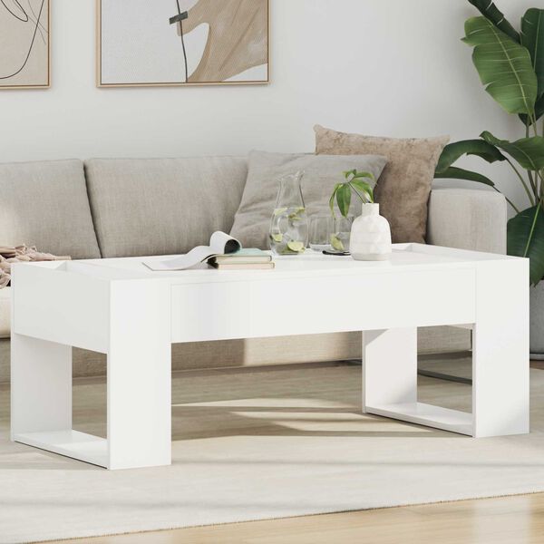 vidaXL Couchtisch Wei&szlig; 110 x 50 x 41 cm Holzwerkstoff