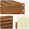 vidaXL Sofagarnituren 6 pcs Natur und Creme Massivholz Akazie