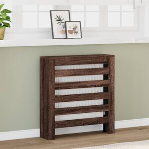 vidaXL Heizk&ouml;rperverkleidung Eichen-Optik 78x20x82 cm Holzwerkstoff