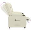 vidaXL Relaxsessel Elektrisch Creme Kunstleder