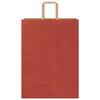 vidaXL Papiertragetaschen 250 Stk. mit Henkeln Rot 32x17x44 cm