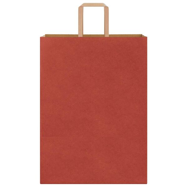 vidaXL Papiertragetaschen 250 Stk. mit Henkeln Rot 32x17x44 cm