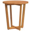 vidaXL Garten-Beistelltisch Rund &Oslash;70x75 cm Massivholz Akazie