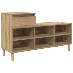 vidaXL Schuhschrank 102 x 36 x 60 cm Holzwerkstoff Artisan-Eiche