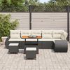 vidaXL Gartensofa-set 9 pcs Schwarz Poly-Rattan