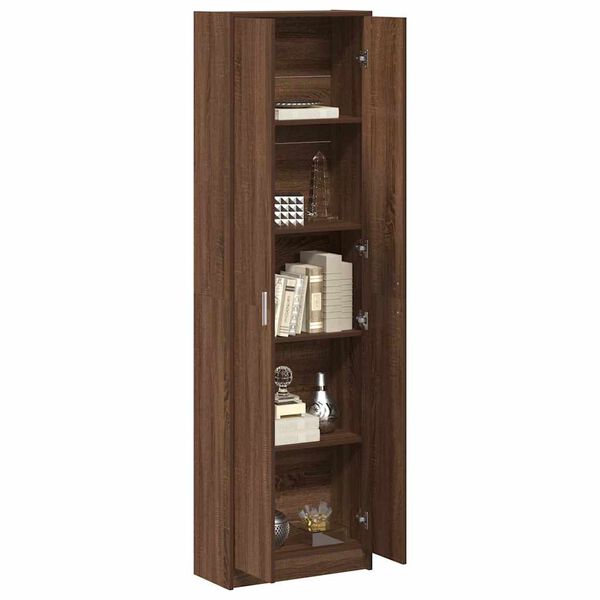 vidaXL Kleiderschrank mit Regal Braun Eichen-Optik 55 x 25 x 189 cm