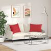 vidaXL Sofakissen 2 Stück Rot 70 x 50 cm Stoff