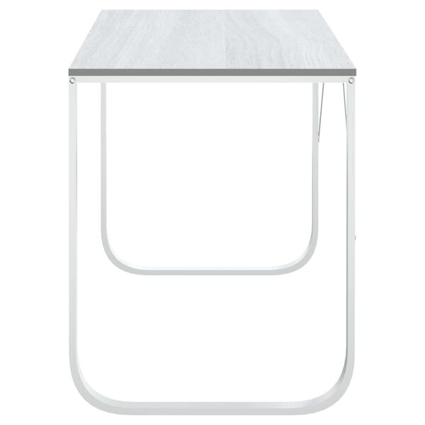 vidaXL Computertisch Weiß 110x60x73 cm Holzwerkstoff