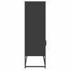 vidaXL Highboard Schwarz 68x39x123 cm Stahl