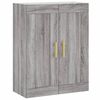 vidaXL Highboard Grau Sonoma 69,5x34x180 cm Holzwerkstoff