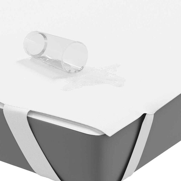 vidaXL Matratzenschoner Wei&szlig; 90x220 cm Wasserdicht