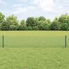 vidaXL Zaun mit Pfosten Gr&uuml;n 0,4 x 10 m Stahl und PVC