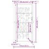 vidaXL Gartentor 100x200 cm Cortenstahl Bambus-Design