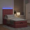 vidaXL Ottoman-Bett mit Matratzen & LEDs Rosa 80x200 cm Samt