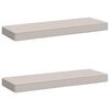 vidaXL 2-teilige Bankkissen VUGHT 2 pcs 100 % Polyester Wei&szlig;
