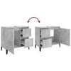 vidaXL Badschrank Betongrau 65x33x60 cm Holzwerkstoff