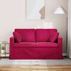 vidaXL Sofa Weinrot Gesamtabmessungen: 138 x 78 x 80 cm (B x T x H)