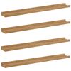 vidaXL Wandregal mit Regal 4 pcs Braun 80 x 9 x 3 cm Holzwerkstoff