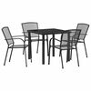 vidaXL Garten Essgruppe 5 pcs Anthrazit Pulverbeschichteter Stahl